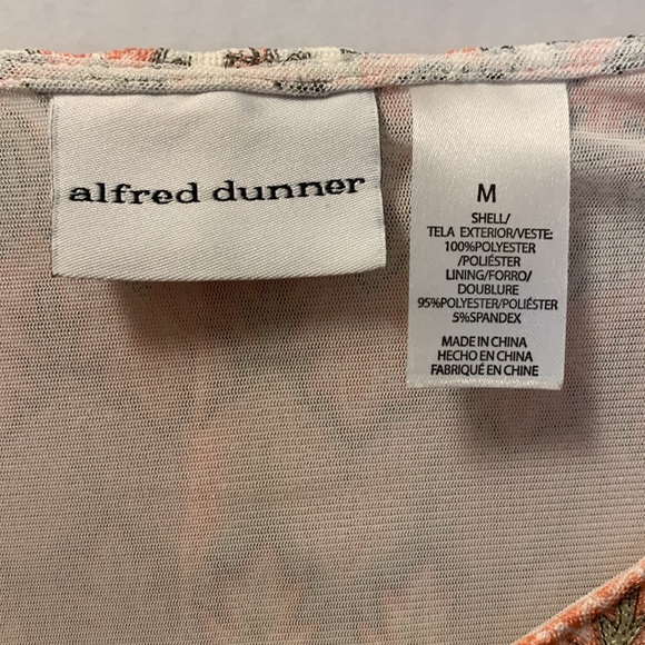 Alfred Dunner Lined Women’s Blouse Size M Detachable Necklace - Picture 2 of 8